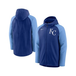 Mens Royal Kansas City Royals Authentic Collection Full-Zip Raglan Hoodie Performance Jacket