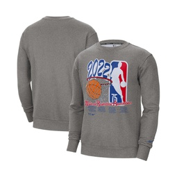 Mens Heathered Gray Team 31 NBA 75th Anniversary Fleece Sweatshirt