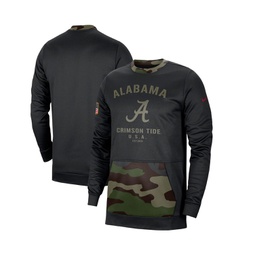 Mens Black Camo Alabama Crimson Tide Military-Inspired Appreciation Performance Pullover Sweatshirt