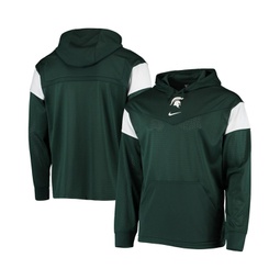 Mens Green Michigan State Spartans Sideline Jersey Pullover Hoodie