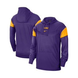 Mens Purple LSU Tigers Sideline Jersey Pullover Hoodie