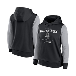Womens Black and Gray Chicago White Sox Authentic Collection Pullover Hoodie