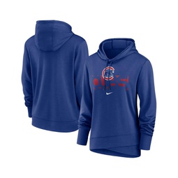 Womens Royal Chicago Cubs Diamond Knockout Performance Pullover Hoodie