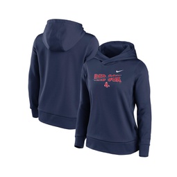 Womens Navy Boston Red Sox Club Angle Performance Pullover Hoodie
