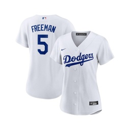 Womens Freddie Freeman White Los Angeles Dodgers Replica Player Jersey