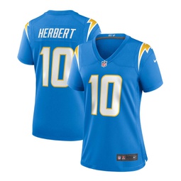 Womens Justin Herbert Powder Blue Los Angeles Chargers Game Jersey