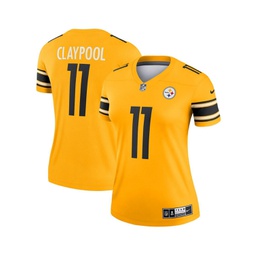 Womens Chase Claypool Gold-Tone Pittsburgh Steelers Inverted Legend Game Jersey