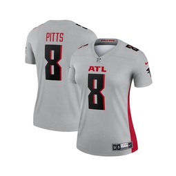 Womens Kyle Pitts Gray Atlanta Falcons Inverted Legend Jersey