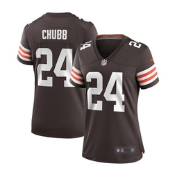 Womens Nick Chubb Brown Cleveland Browns Game Jersey