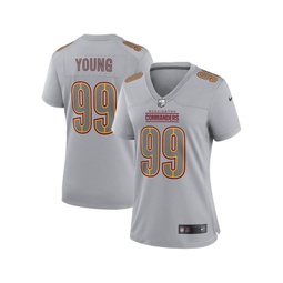 Womens Chase Young Gray Washington Commanders Atmosphere Fashion Game Jersey