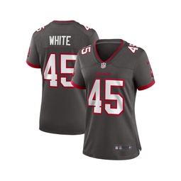 Womens Devin White Pewter Tampa Bay Buccaneers Game Jersey