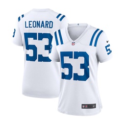 Womens Darius Leonard White Indianapolis Colts Game Player Jersey