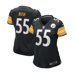 Womens Devin Bush Black Pittsburgh Steelers Game Player Jersey
