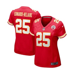 Womens Clyde Edwards-Helaire Red Kansas City Chiefs Player Game Team Jersey