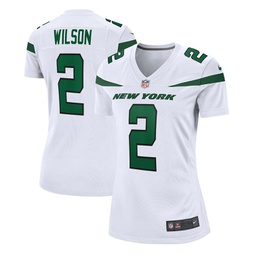 Womens Zach Wilson White New York Jets 2021 NFL Draft First Round Pick Game Jersey