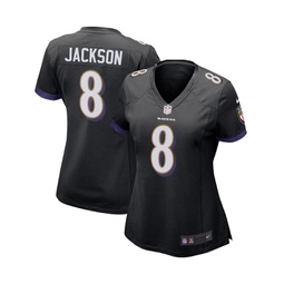 Womens Lamar Jackson Black Baltimore Ravens Game Jersey