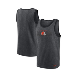 Mens Heathered Charcoal Cleveland Browns Tri-Blend Tank Top