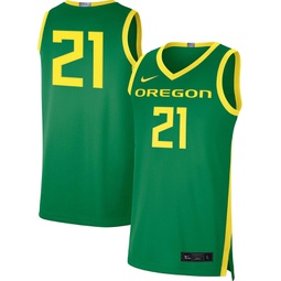 Mens 21 Apple Green Oregon Ducks Limited Basketball Jersey