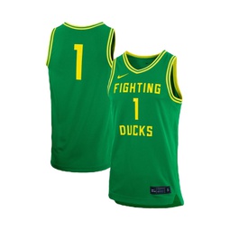 Mens #1 Green Oregon Ducks Replica Team Basketball Jersey