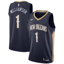 Mens Zion Williamson Navy New Orleans Pelicans 2019 NBA Draft First Round Pick Swingman Jersey - Icon Edition