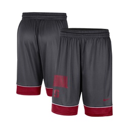 Mens Charcoal and Crimson Stanford Cardinal Fast Break Shorts
