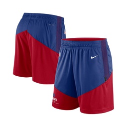 Mens Royal Red New York Giants Primary Lockup Performance Shorts