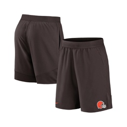 Mens Brown Cleveland Browns Stretch Woven Shorts