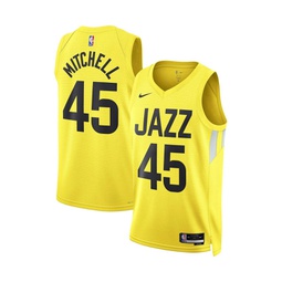 Mens and Womens Donovan Mitchell Gold Utah Jazz 2022/23 Swingman Jersey - Icon Edition
