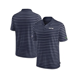 Mens College Navy Seattle Seahawks Sideline Lock Up Victory Performance Polo Shirt