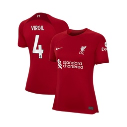 Womens Virgil Van Dijk Red Liverpool 2022/23 Home Replica Player Jersey