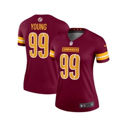 Womens Chase Young Burgundy Washington Commanders Legend Jersey