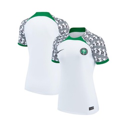 Womens White Nigeria National Team 2022/23 Away Breathe Stadium Replica Blank Jersey