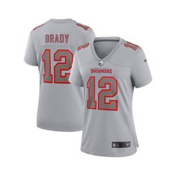Womens Tom Brady Gray Tampa Bay Buccaneers Atmosphere Fashion Game Jersey
