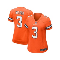 Womens Russell Wilson Orange Denver Broncos Player Game Jersey