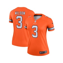 Womens Russell Wilson Orange Denver Broncos Team Alternate Legend Jersey