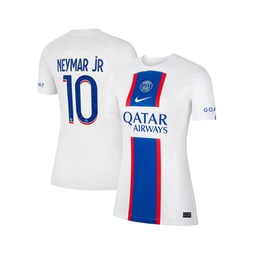 Womens Neymar Jr. White Paris Saint-Germain 2022/23 Third Breathe Stadium Replica Player Jersey