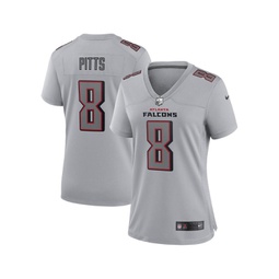 Womens Kyle Pitts Gray Atlanta Falcons Atmosphere Fashion Game Jersey