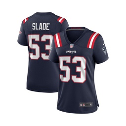 Womens Chris Slade Navy New England Patriots Game Retired Player Jersey