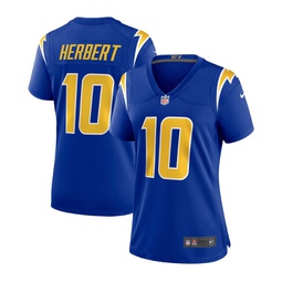 Womens Justin Herbert Royal Los Angeles Chargers Game Jersey