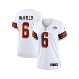 Womens Baker Mayfield White Cleveland Browns 1946 Collection Alternate Game Jersey