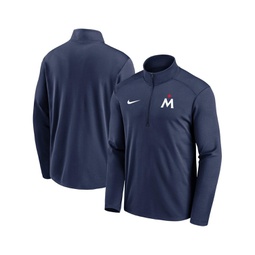 Mens Navy Minnesota Twins 2023 Agility Logo Pacer Performance Half-Zip Pullover Top