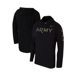 Mens Black Army Black Knights 1st Armored Division Old Ironsides Rivalry Long Sleeve Hoodie T-shirt