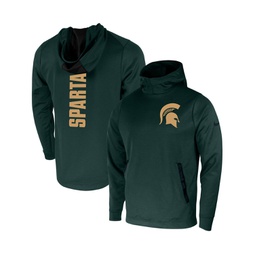 Mens Green Michigan State Spartans 2-Hit Performance Pullover Hoodie