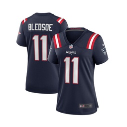 Womens Drew Bledsoe Navy New England Patriots Game Retired Player Jersey