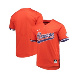 Mens and Womens Orange Clemson Tigers Two-Button Replica Softball Jersey