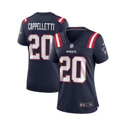 Womens Gino Cappelletti Navy New England Patriots Game Retired Player Jersey
