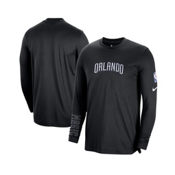 Mens Black Orlando Magic 2022/23 City Edition Pregame Warmup Long Sleeve Shooting Shirt