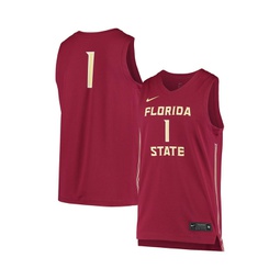 Mens and Womens #1 Garnet Florida State Seminoles Replica Basketball Jersey
