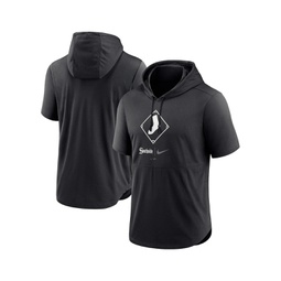 Mens Black Chicago White Sox City Connect Performance Short Sleeve Pullover Hoodie