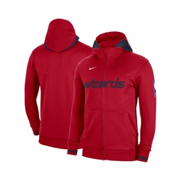 Mens Red Washington Wizards Authentic Showtime Performance Full-Zip Hoodie